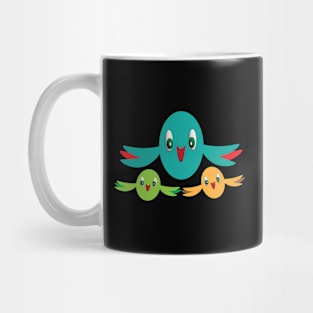 Colourful Sparrows Mug